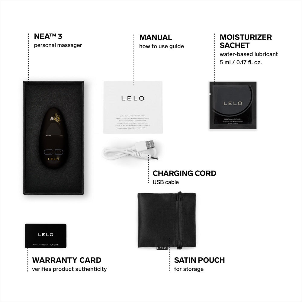 LELO Nea 3 Clitoral Massager Black