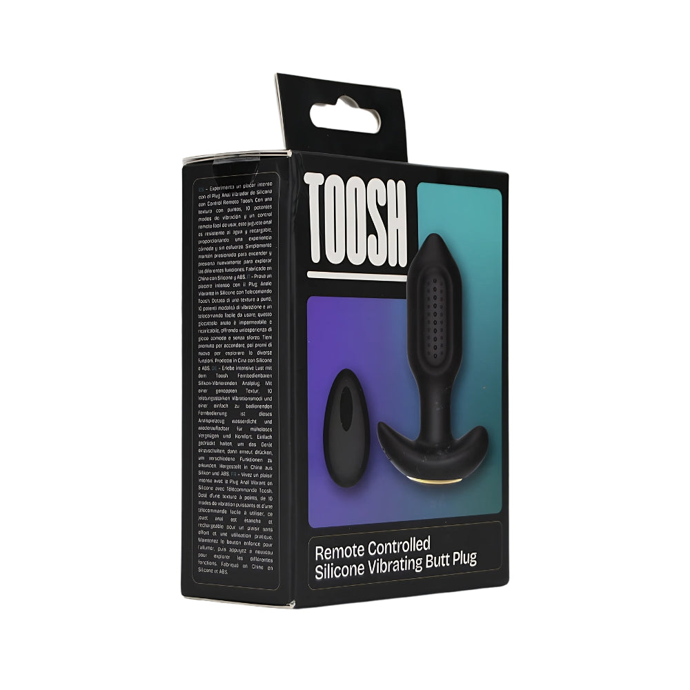 Toosh Remote Controlled Silicone Vibrating Butt Plug