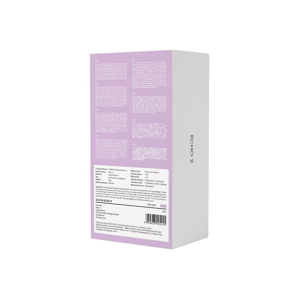 Svakom Echo 2 Finger Vibrator Lilac